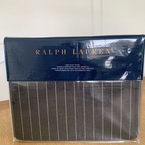 Ralph Lauren Landyn King Duvet Cover Charcoal/Grey